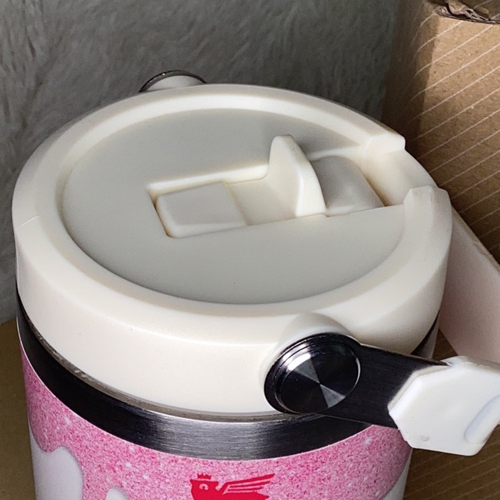 Stanley X Labubu Pink and White with Designer  Pattern - Picture 3 of 5
